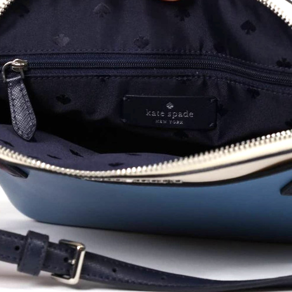 Kate Spade Staci Colorblock Dome Crossbody Bag - Niagara Blue/Multi - NWT - Picture 6 of 8